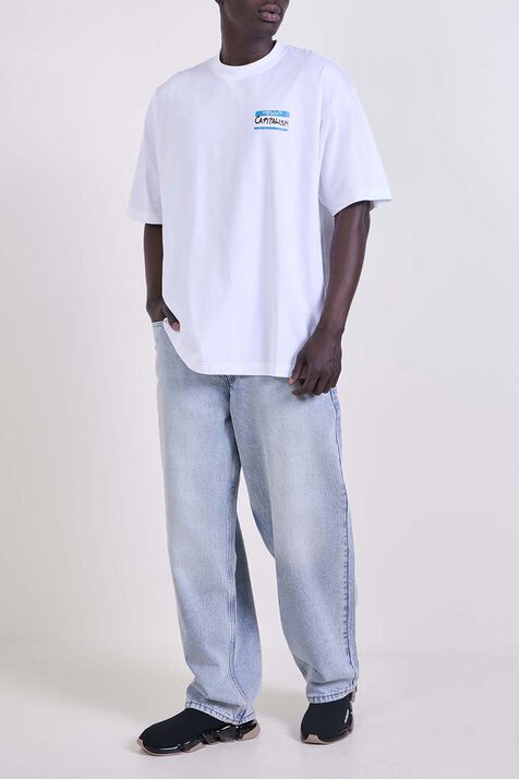 חולצת טי בגזרה משוחררת VETEMENTS